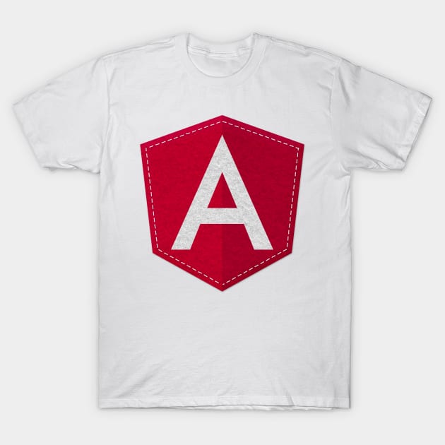 Angular Logo JS JavaScript Developer T-Shirt by vladocar